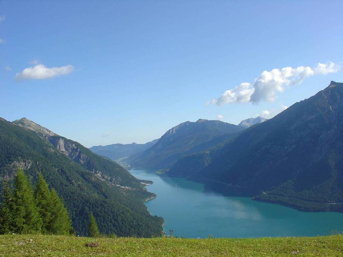 Achensee von der Bergstation der Karwendelbahn